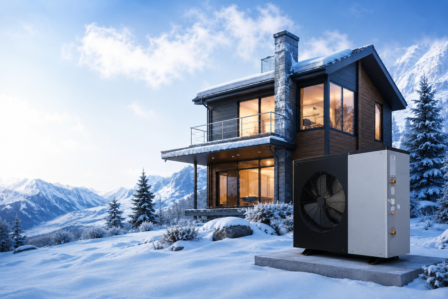most efficient heating and cooling system