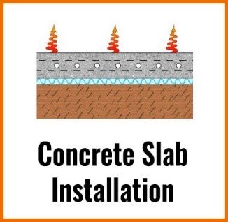 concrete slab installation