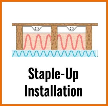 staple-up installation