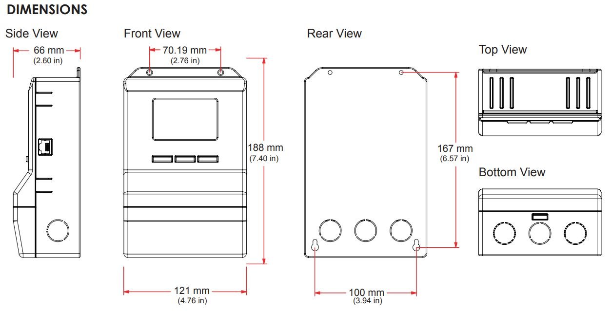 ECO-0550 Dimensions