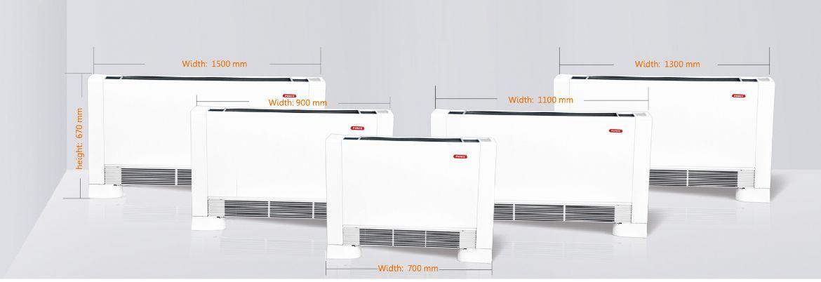 fan coil dimensions