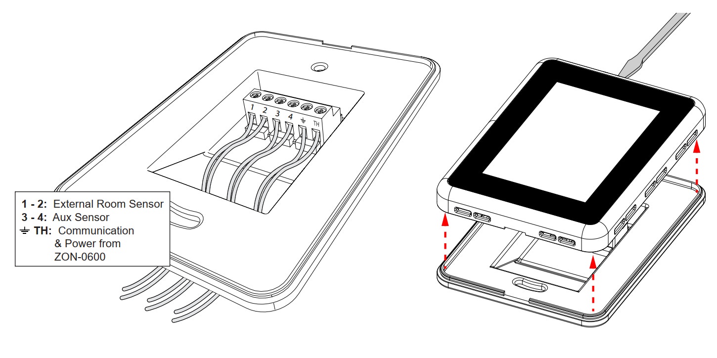 Touch Screen Thermostat - HBX THM-0600