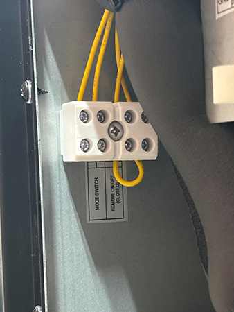 dedicated low voltage connection block