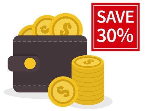 energy saving up to 30%