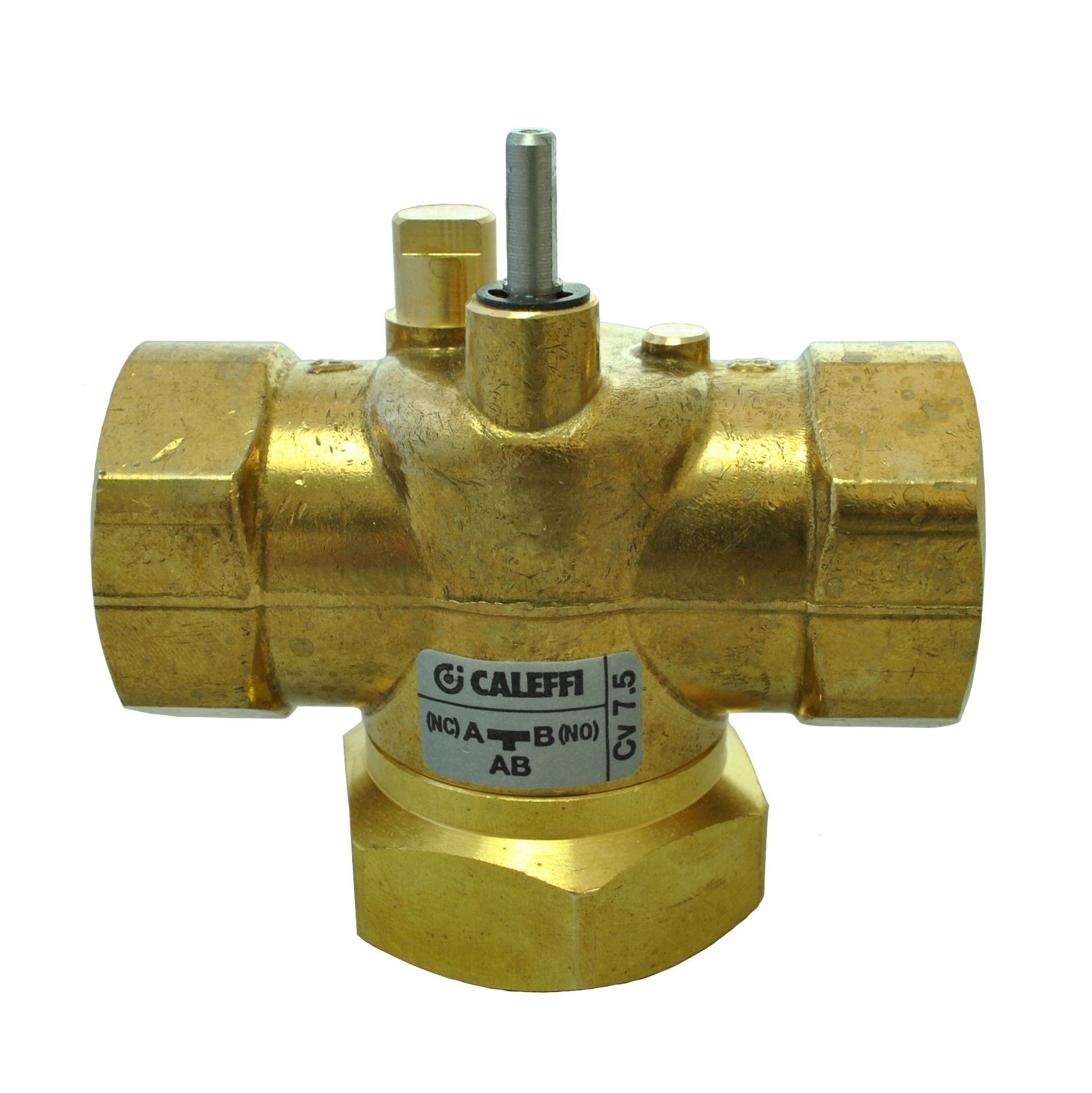 Caleffi Z-one - 1 NPT 3-way Straight Valve Body for Motorized Zone Valves