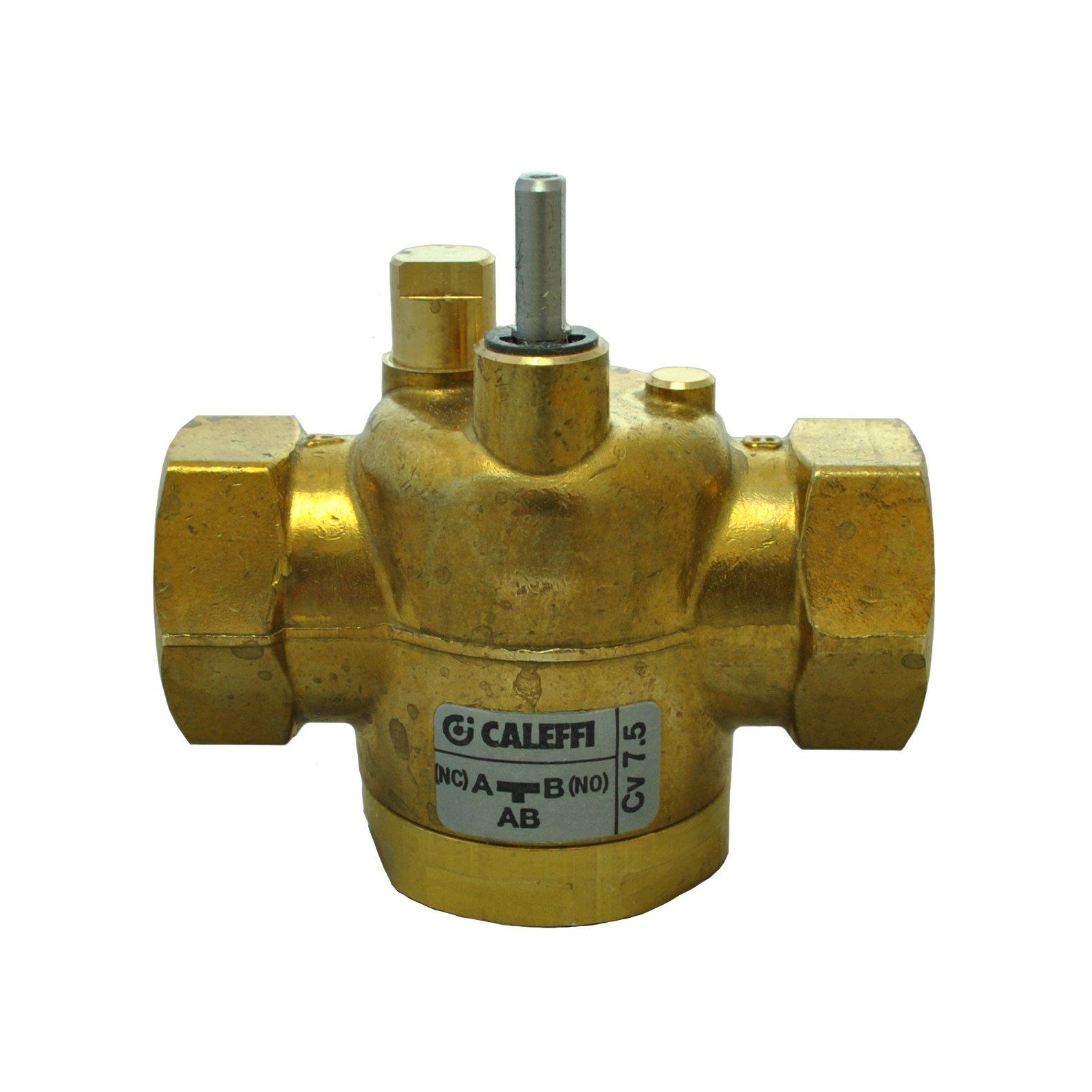 Caleffi Z-one - 3/4 NPT 3-way Straight Valve Body for Motorized Zone Valve