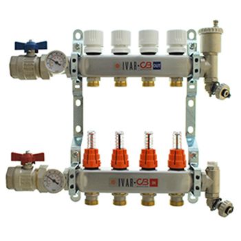 IVAR RADIANT FLOOR HEATING MANIFOLD 1