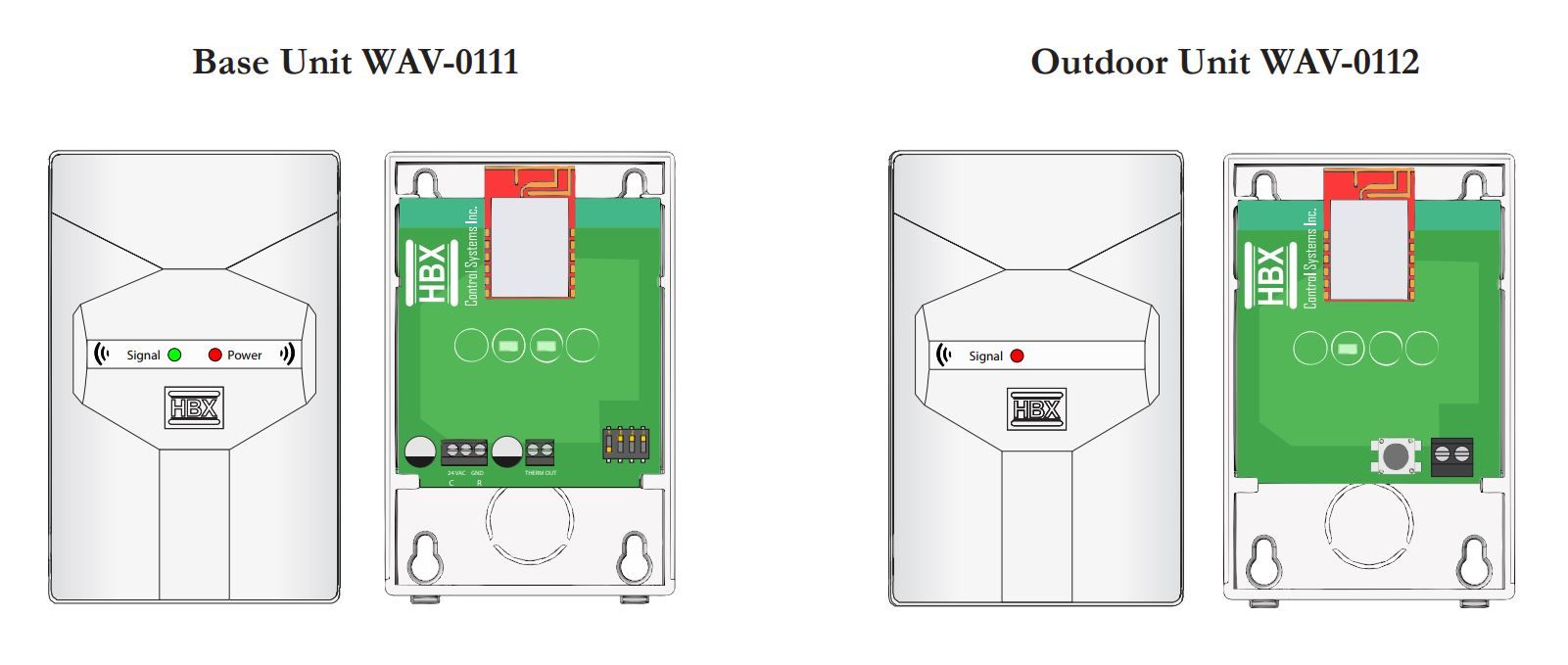 Wireless Outdoor Sensor - HBX WAV-0110