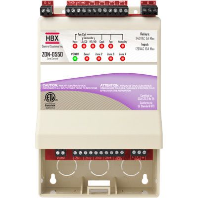 Hydronic Zone Control - HBX ZON-0550